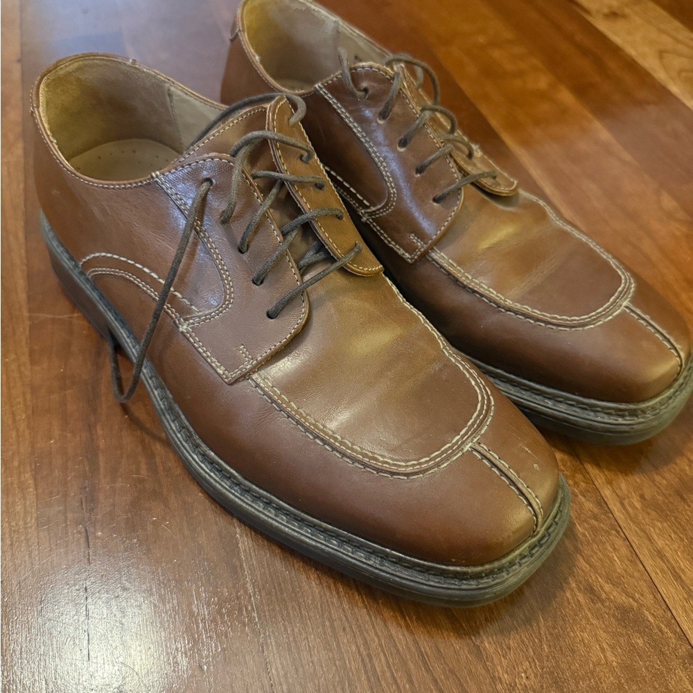Classic Brown Leather Men's Oxfords